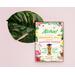 Editable Luau Hawaiian Theme Graduation Party Invitation